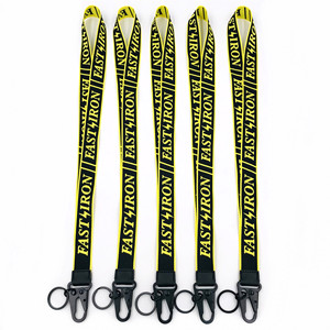 Promotional Sublimation Woven Custom Lanyards Neck Id Card Holder Stitch Keychain Neck Jacquard Lanyard - Product Image 1