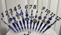 Sigma inspiré personnalisé fraternité hommes cadeau bleu Royal stylos Phi Beta grec LOGO écriture Deluxe écran tactile multi-fonction stylo