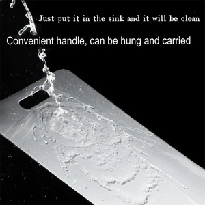 Nấu ăn ngoài trời hai mặt di động cấp thực phẩm 304 thép không gỉ cắt Mat Titan Thớt nhà bếp - Product Image 4