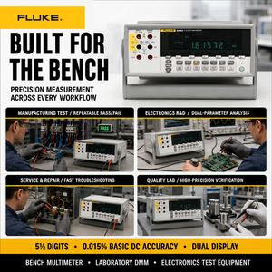 Fluke 8808A 5.5 Digit Precision Industrial Benchtop Digital Multimeter High Accuracy 1000V AC Powered Electrical Tester 220V - Product Image 4