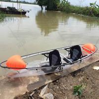 Bateau plat Transparent en Polycarbonate pour 2 personnes, accessoire de qualité supérieure, nouveauté