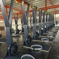 Máquina de esquí aeróbica comercial con equipo de fitness cardiopulmonar resistente al viento