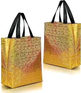 Personalizado reciclar Nonwoven Garment Tote Compras Brilhante Film Smooth Gift Nonwoven Bags