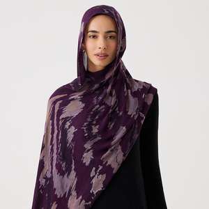 Hiyab Modal Estampado para Mujer, Elegante y Modesto, Transpirable para las 4 Estaciones, con Logotipo Personalizado, el Más Vendido del 2026 - Product Image 1