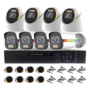 공장 가격 감시 방수 카메라 1080p AHD CCTV <span class=keywords><strong>DVR</strong></span> 키트 8채널 (네트워크 케이블 및 전원 공급 장치 포함) - Product Image 5