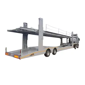 Cheap Price Two Axles Platform Hydraulic Lifting 8 Car Carrier Trailers for Sale