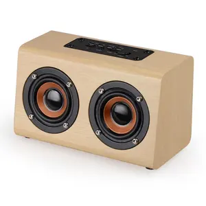 bluetooth tv box speaker usb Suppliers-Amazon China Genuine Wooden Bluetooths Sound Box Speaker With Micro Usb Charging