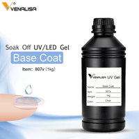 VENALISA Marque privée Votre propre marque logo UV GEL 1KG Vernis à ongles en gel OEM Vrac 1000ml Base Vernis de finition en gel sans essuyage Vernis à ongles