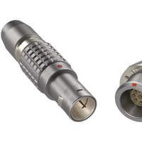 Connecteur circulaire mâle LANSI FGG.1B.305.CLAD62Z à 5 broches, droit, à souder, IP50, pour LEMO