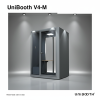 UNIBOOTH Cabines de travail modernes, durables et multifonctionnelles, insonorisées, pour salon, salle à manger, maison, bureau, hôtel, centre commercial, immeuble de bureaux, école