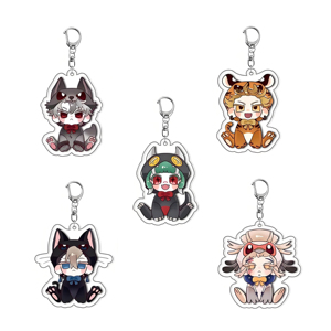 Spot Acrylic Cartoon Character <b>Keychain</b> UV Printed NASNAK Brand Fashion Trend Waterproof Pendant Wholesale Gift - Product Image 3