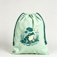 Sac à cordon personnalisé en gros avec impression artistique, pochette anti-poussière pour activités d'enfants, gym, fête, cadeau promotionnel