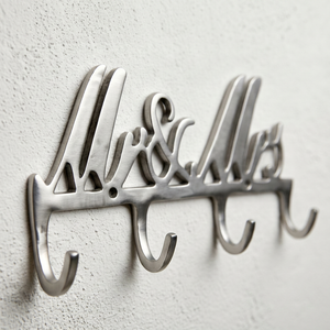 Stylish Mr & Mrs Design Door <b>Hook</b> Stainless Steel Perfect For Wall Mounted Bathroom And Home Decor Bathroom Office Useful Object - Product Image 1