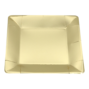 <span class=keywords><strong>Assiette</strong></span> en papier bon marché <span class=keywords><strong>Assiette</strong></span> en papier carrée jetable de qualité alimentaire pour le déjeuner - Product Image 1