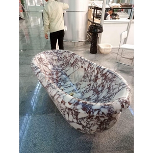 Newstar lujo moderno Calacatta Breccia <span class=keywords><strong>Capraia</strong></span> bañera baño europeo Hotel-estilo adulto-tamaño Calacutta Viola mármol bañera - Product Image 4