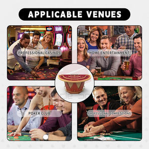 Mesa de Póker Profesional de Lujo MGpta002, Moderna, Portátil, Superficie Impermeable de Calidad de Casino con Diseño Antiderrames y Portavasos - Product Image 6