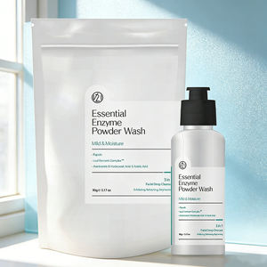 Nettoyant en poudre enzymatique à usage quotidien par V21, offre une exfoliation douce et un nettoyage en profondeur pour les peaux grasses et mixtes, réduit les pores - Product Image 4