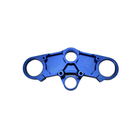Pièces de moto/vélo sur mesure OEM/ODM usinées avec précision par CNC, électroérosion à fil et brochage – Fourche triple en aluminium anodisé