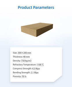 Panneaux de <span class=keywords><strong>vermiculite</strong></span> pour poêle à bois haute densité <span class=keywords><strong>20mm</strong></span> 700kg/m³ Panneau isolant ignifuge pour cheminées avec effet brique personnalisé - Product Image 3