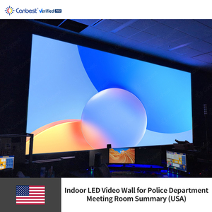 Écran LED d'intérieur Canbest Fiw P1.5 1.53 mm 6400x2880 mm, grand écran LED mural pour centre de commande aux États-Unis - Product Image 3