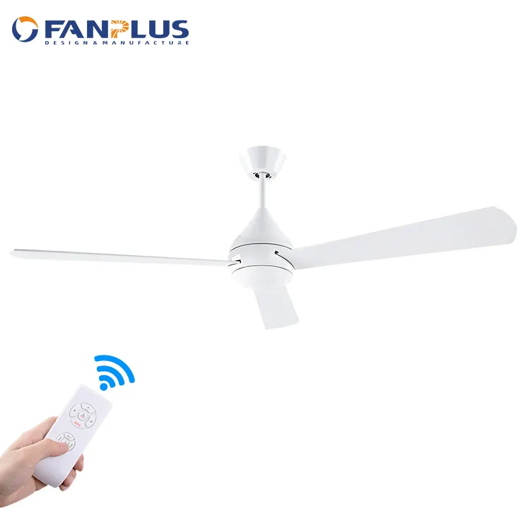 Remote Control Home Decoration Pure Copper Motor Three Plywood Blades Electric Ceiling Fans No Light