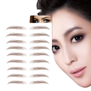 Autocollants de tatouage de beaux sourcils imperméables <span class=keywords><strong>3D</strong></span> 4D tatouage de visage décoratif de sourcil temporaire - Product Image 4