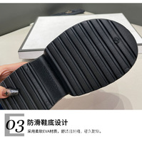 S591 été femmes nouvelle haute qualité confortable talon haut tongs fond épais PVC plage pantoufles sandales en caoutchouc pour l'extérieur