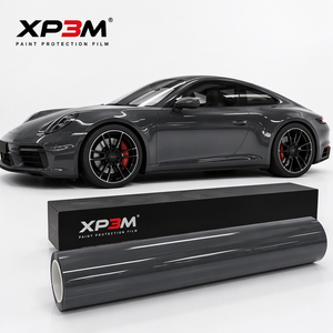 XP3M Bright Dark Gray OEM Gloss TPU Color PPF Car <b>Wrap</b> <b>Vinyl</b> 7.5 Mil Self Healing Anti Scratch Anti Yellowing Covestro TPU Base - Product Image 2