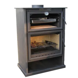 Oven Kachels Hout Haard Met Oven Indoor Pizza Oven Hout Gestookte Fornuis