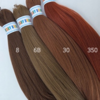 Cheveux à tresser synthétiques pré-étirés Yaki pour femmes, prêts à l'emploi, extensions de tresses synthétiques pré-étirées