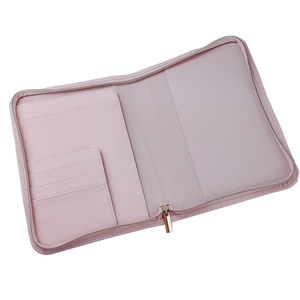 Dây Kéo Padfolio B5 Tập Tin Thư Mục Kinh Doanh Faux Leather Màu Tím Danh Mục Đầu Tư - Product Image 2