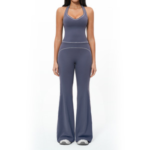Nuevo Conjunto Deportivo para Mujer, Yoga, Elástico en 4 Direcciones, Ligero, Sólido, Ecológico, de Secado Rápido, Transpirable, 6 Piezas - Product Image 4