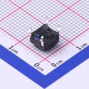 TS-1010GD-BR04326 Tactile Switch Through hole Component (THT) Switch Single Pole Single Throw Round Button 2.6N Through Hole - Product Image 2