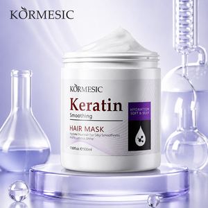 KORMESIC Masque Capillaire Hydratant et Lissant à la Kératine 500ml Certifié Bpom, Soin Réparateur Anti-Frisottis pour Cheveux Soyeux – Vente en Gros - Product Image 1