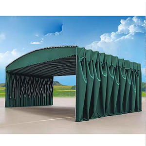 Tente d'auvent télescopique étanche en PVC de taille ODM OEM pour zone de stockage extérieure - Product Image 4