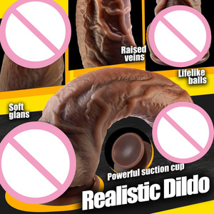 TTFOREST Черный двухслойный нагревающийся водонепроницаемый реалистичный анальный мастурбатор-дилдо из ТПЭ, гигантский, плотный - Product Image 3