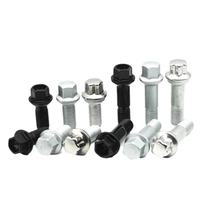 DIN6921 M4-M20 Baut Kepala Heksagonal Berflens Rivet Finishing Polos Mur dan Baut Baja Pengikat Sekrup