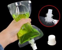 50ml 100ml 150ml Transparent Stand up bec boisson soja lait sac étanche jus liquide poche avec buse d'aspiration