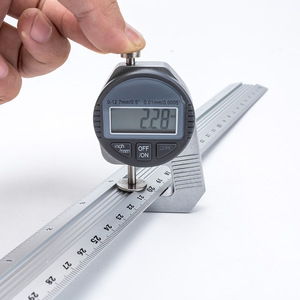 Biểu Tượng Tùy Chỉnh Kim Loại Máy Đo Thước Nhà Sản Xuất 15Cm 20Cm 30Cm Tam Giác Quy Mô Bạc Nhôm Thước - Product Image 4