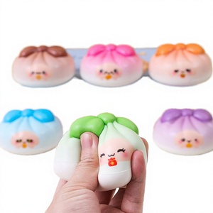 Slow <b>Rebound</b> Pu Material Baozi Shape Stress Relief Squeeze Toy Cute Fun Office Decoration JY Brand 14 Years & up - Product Image 3