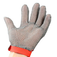 Gants anti-coupure Kessler en acier inoxydable 304 avec conception respirante pour la sécurité dans la transformation alimentaire industrielle