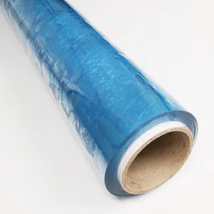 Vinilo transparente PVC película texturizada decoración estática ignífuga Flexible plástico polímero papel suave empaquetado para proteger