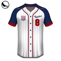 Maillot de baseball personnalisé BETHERIVAL à rayures fines, respirant, grandes tailles pour adultes, 100 % polyester, vente en gros