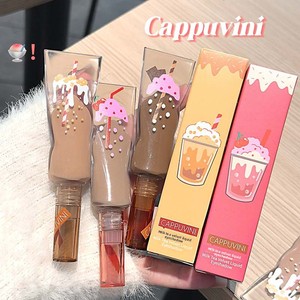 Fard à paupières liquide velours Cappuvini Milk Tea 5g, waterproof, faible saturation, mat, couleur café au lait, couleur terre - Product Image 2