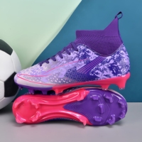 Chaussures de football à crampons longs, légères, antidérapantes, respirantes et confortables