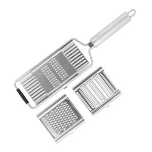 Outils de cuisine polyvalents en acier inoxydable Râpes manuelles en métal Trancheuses Éplucheurs de fruits Râpes à <span class=keywords><strong>carottes</strong></span> <span class=keywords><strong>pour</strong></span> légumes Pommes de terre - Product Image 1