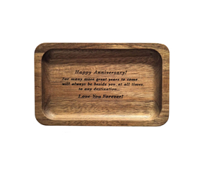 Plateaux <span class=keywords><strong>de</strong></span> faveur inachevés bibelot plat vernis bois d'acacia <span class=keywords><strong>plateau</strong></span> <span class=keywords><strong>de</strong></span> valet gravé <span class=keywords><strong>plateau</strong></span> <span class=keywords><strong>de</strong></span> fourre-tout en bois pour petit bijoux clé montre - Product Image 1