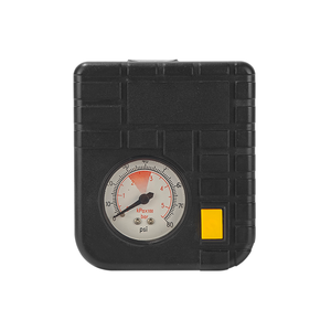 <span class=keywords><strong>Compresseur</strong></span> d'air 12V à démarrage haute pression - 80 psi, manomètre mécanique, coque noire en ABS, <span class=keywords><strong>tuyau</strong></span> à <span class=keywords><strong>embout</strong></span> en laiton, lumière d'urgence, pression des pneus - Product Image 1