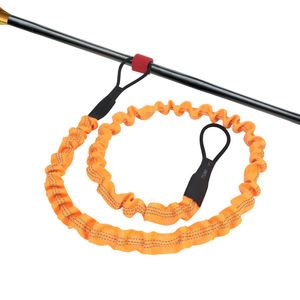 Elastic Kayak Paddle Rope Nylon Stretchable Leash For Outdoor Kayaking Blue Red Orange Black Unisex 12+ Years - Product Image 2