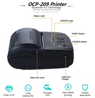 Printer Termal Mini Portabel Termurah Pencetak Termal Pos 58Mm untuk Supermarket